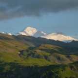 coucher de soleil sur le Mont Blanc depuis Lew Grenairon